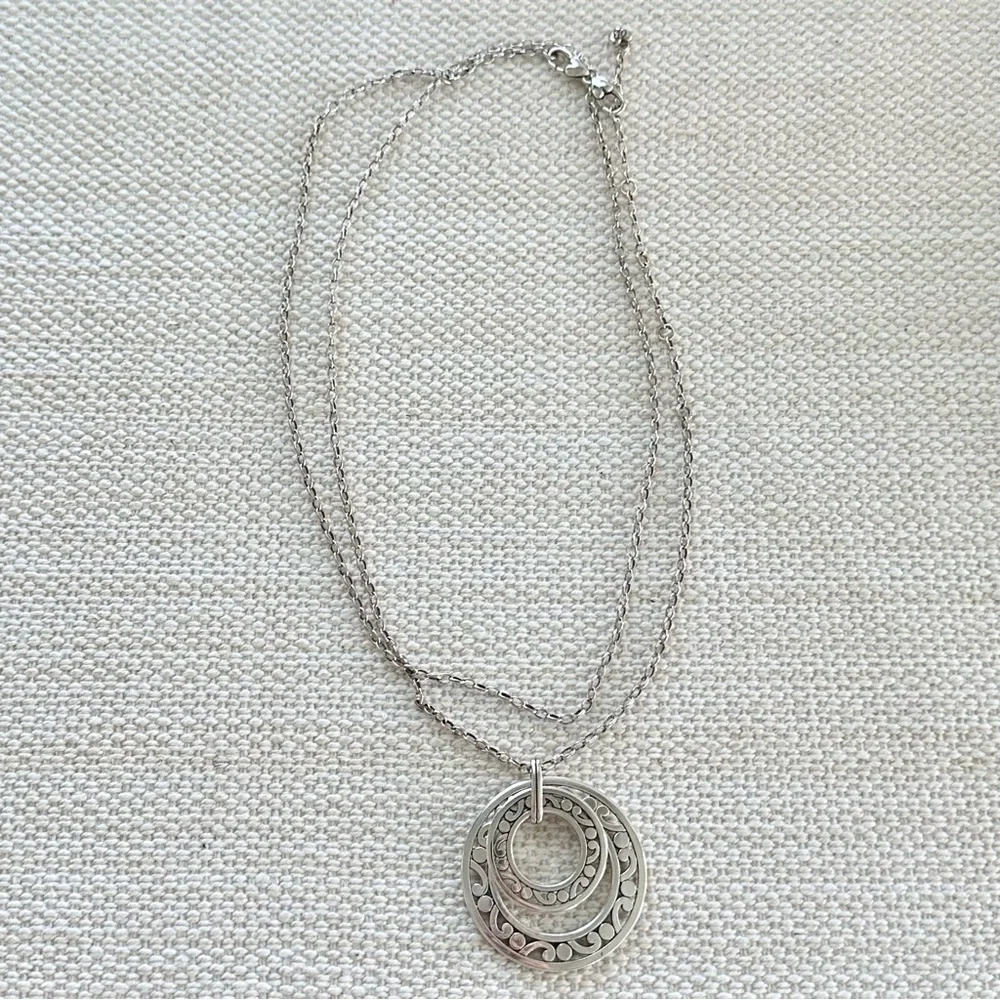 BRIGHTON Contempo Open Ring Convertible Long Necklace • JM3970 • Spin Rings - Picture 3 of 14